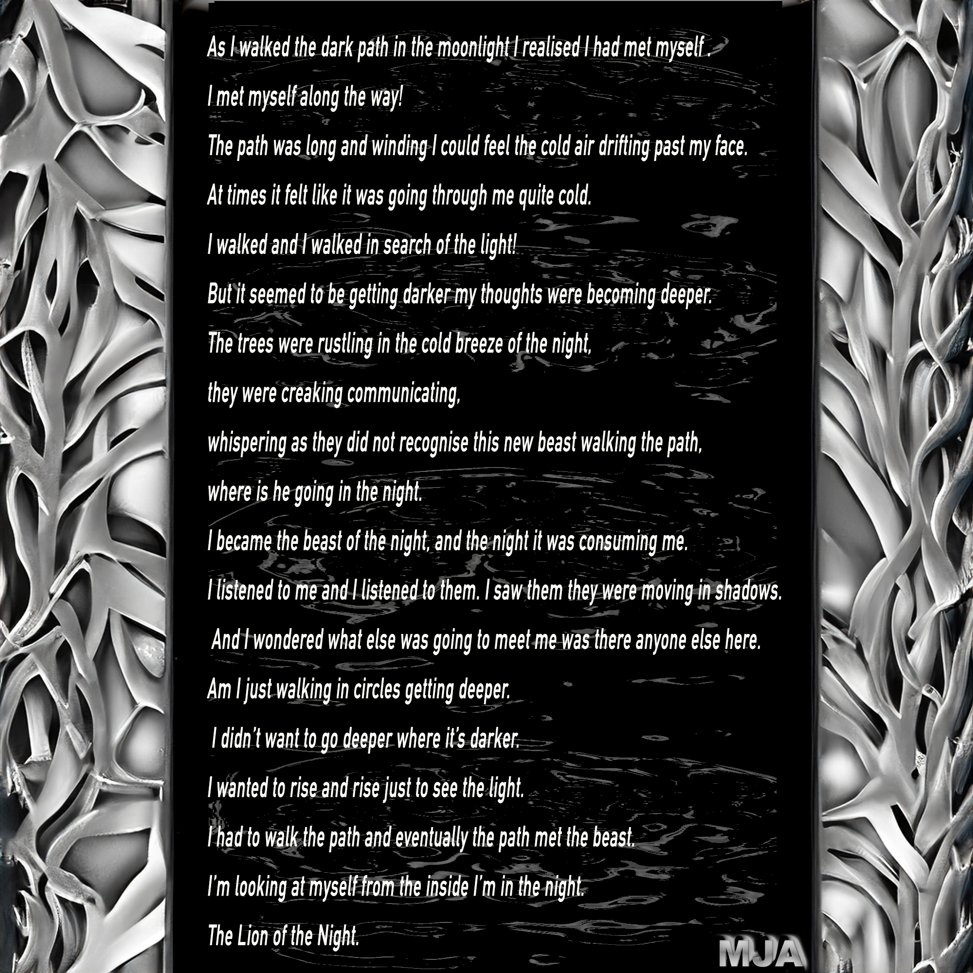 THE LION IN THE NIGHT 2024, ART BY MANDY UK